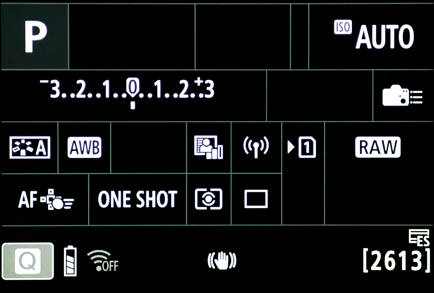 R7 Quick Control screen