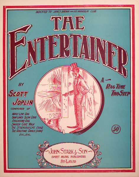 The Entertainer Cover (1902) | One of Joplin's top selling scores. | Library of Congress
