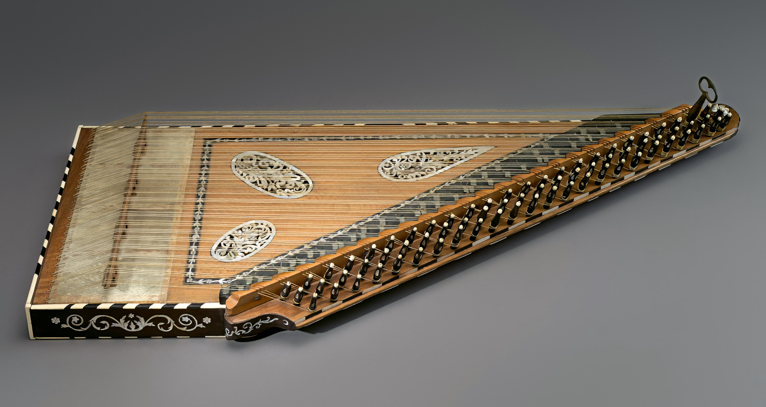 Qānūn | The qānūn, called a psaltery in medieval Europe, looks similar to the inside of a harpsichord or piano. | Metropolitan Museum of Art