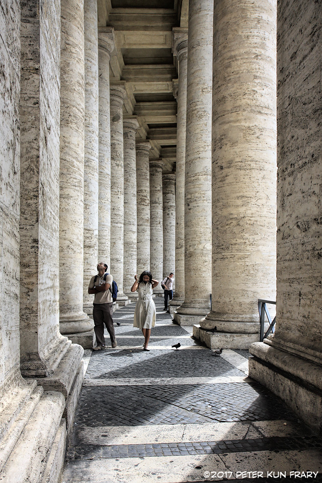 Tuscan Colonnades | Gian Lorenzo Bernini, 1598-1680, designed Saint Peter's Square and the Tuscan Colonnades. | Photo, ©Peter Kun Frary