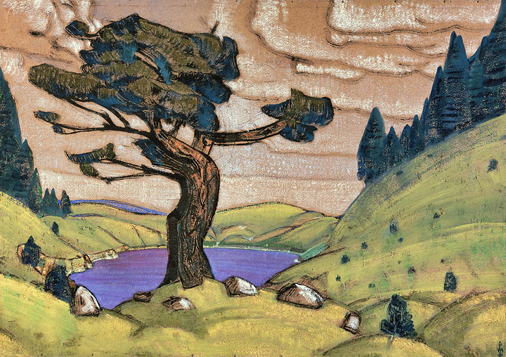 Kiss to the Earth (1912) | Nicholas Roerich, 1874–1947 | Set design for The Rite of Spring | Nicholas Roerich Museum